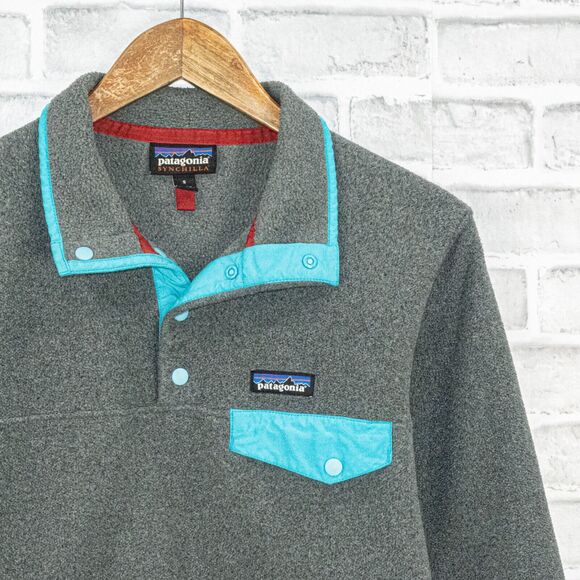 Patagonia Women's Lightweight Synchilla Snap-T Pullover Fleece sweater jacket S - Picture 6 of 9